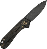 We Knife Elementum Framelock Bronze Titanium Folding MagnaCut Pocket Knife 18062XA3