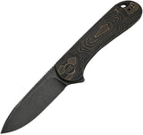 We Knife Elementum Framelock Bronze Titanium Folding MagnaCut Pocket Knife 18062XA3