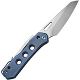 We Knife Vision R Pocket Knife Superlock Blue Titanium Folding CPM-20CV 210313