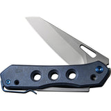 We Knife Vision R Pocket Knife Superlock Blue Titanium Folding CPM-20CV 210313