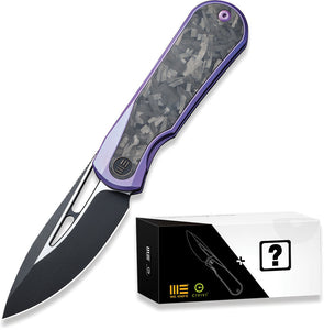 We Knife Mystery Box Baloo Purple Titanium & Carbon Fiber Folding 20CV Knife 210333MB