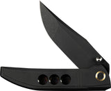 We Knife Ezinta Framelock Black Titanium Folding Bohler M390 Pocket Knife 220411