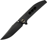 We Knife Ezinta Framelock Black Titanium Folding Bohler M390 Pocket Knife 220411