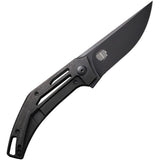We Knife Speedliner Framelock Black 6AL4V Titanium Folding 20CV Knife 22045C1
