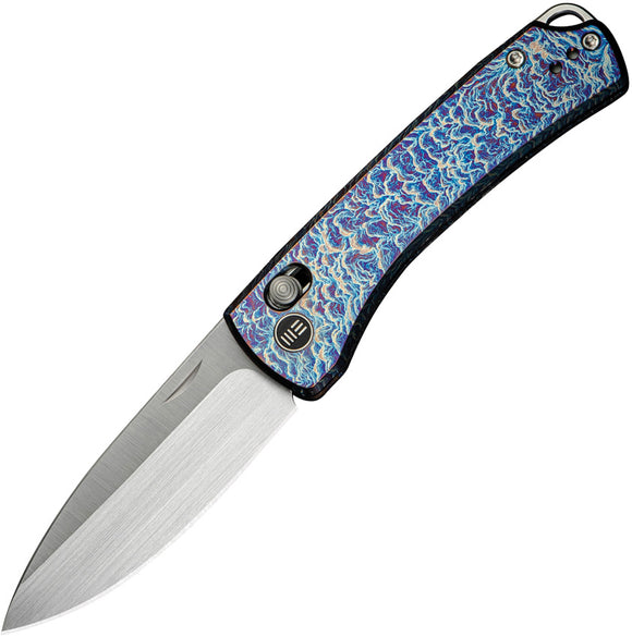 We Knife Nightblade Crossbar Lock Flamed Titanium Folding 20CV Pocket Knife 220464