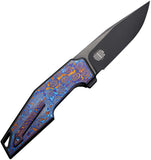 We Knife OAO (One and Only) Titanium & Timascus Folding CPM-20CV Knife 230014