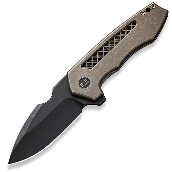 We Knife Harpen Framelock Bronze 6AL4V Titanium Folding 20CV Pocket Knife 230193