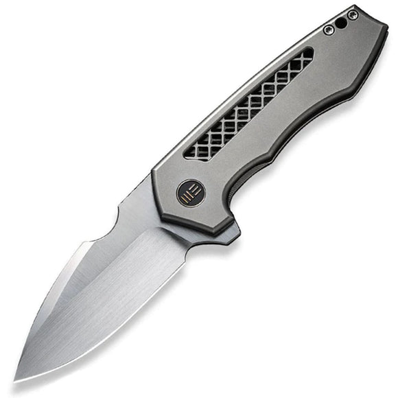 We Knife Harpen Framelock Gray 6AL4V Titanium Folding 20CV Pocket Knife 230194