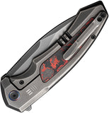 We Knife Hyperactive Framelock Titanium & Lava CF Folding Vanax Knife 230302
