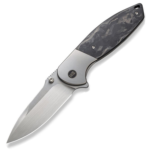 We Knife Nitro OG Framelock Titanium & Marble Carbon Fiber Folding 20CV Knife 230351