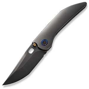 We Knife Attor Framelock Polished Gray 6AL4V Titanium Folding CPM-20CV Knife 23037B1