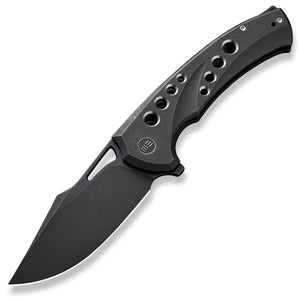 We Knife Swiftfin Framelock Black 6AL4V Titanium Folding CPM-20CV Knife 230511