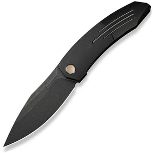 We Knife Sine Wave Linerlock Black Titanium Folding Bohler M390 Knife 23069B1