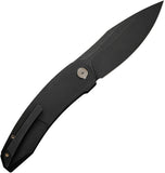 We Knife Sine Wave Linerlock Black Titanium Folding Bohler M390 Knife 23069B1