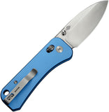 We Knife Banter 2 Crossbar Lock Blue Aluminum Folding S35VN Pocket Knife 230751