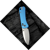 We Knife Banter 2 Crossbar Lock Blue Aluminum Folding S35VN Pocket Knife 230751