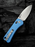 We Knife Banter 2 Crossbar Lock Blue Aluminum Folding S35VN Pocket Knife 230751