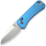 We Knife Banter 2 Crossbar Lock Blue Aluminum Folding S35VN Pocket Knife 230751