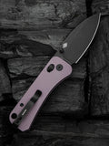 We Knife Banter 2 Crossbar Lock Purple Aluminum Folding S35VN Pocket Knife 230752