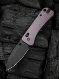 We Knife Banter 2 Crossbar Lock Purple Aluminum Folding S35VN Pocket Knife 230752