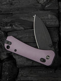 We Knife Banter 2 Crossbar Lock Purple Aluminum Folding S35VN Pocket Knife 230752