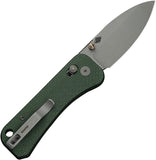 We Knife Banter 2 Crossbar Lock Green Micarta Folding S35VN Pocket Knife 230753