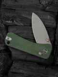 We Knife Banter 2 Crossbar Lock Green Micarta Folding S35VN Pocket Knife 230753