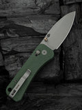 We Knife Banter 2 Crossbar Lock Green Micarta Folding S35VN Pocket Knife 230753