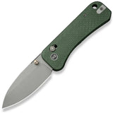 We Knife Banter 2 Crossbar Lock Green Micarta Folding S35VN Pocket Knife 230753