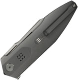 We Knife Flight Line LTE Linerlock Dark Gray Titanium Folding M390 Pocket Knife 230891