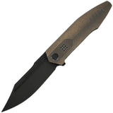 We Knife Flight Line LTE Linerlock Bronze Titanium Folding M390 Pocket Knife 230892