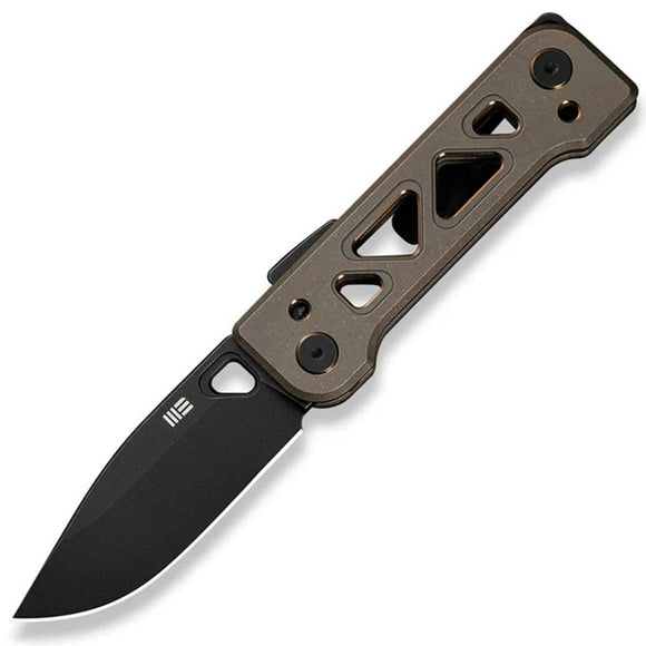 We Knife Tyro Superlock Bronze Titanium Folding CPM-20CV Pocket Knife 240013