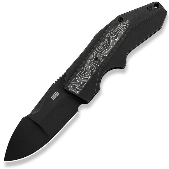 We Knife Coral SLT Framelock Titanium & Aluminum Foil Carbon Fiber Folding 20CV Knife 240441