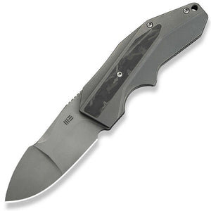 We Knife Coral SLT Framelock Titanium & Marble Carbon Fiber Folding 20CV Knife 240442