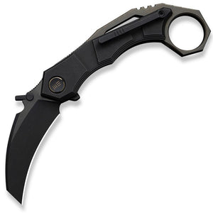We Knife Tayra Framelock Black & Bronze Titanium Folding Bohler M390 Knife 240691