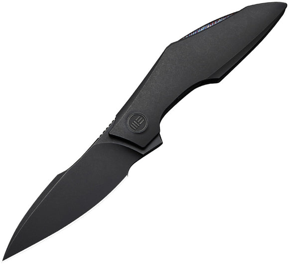 We Knife Krait Snake Linerlock Black Titanium Folding Bohler M390 Pocket Knife 240841
