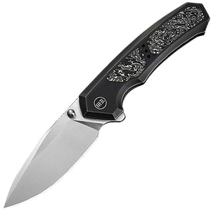 We Knife Corwyn Framelock Titanium & Aluminum Foil Carbon Fiber Folding M390 Pocket Knife 240883