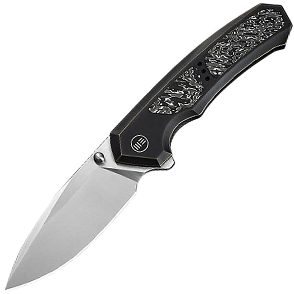 We Knife Corwyn Framelock Titanium & Aluminum Foil Carbon Fiber Folding M390 Pocket Knife 240883