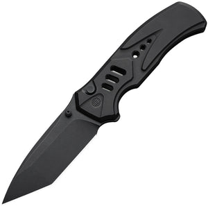 We Knife Zentron Button Lock Black Titanium Folding Bohler M390 Pocket Knife 240941
