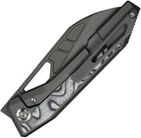 We Knife Inceptus Framelock Dark Gray Titanium & White & Black G10 Folding M390 Knife 250171
