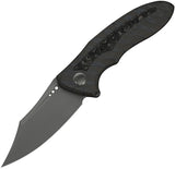 We Knife VARG Framelock Tiger Stripe Flamed Titanium & Rose Carbon Fiber Folding MagnaCut Knife 250743
