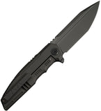 We Knife Breach LTE Framelock Charcoal Gray Titanium Folding M390 Pocket Knife 250771