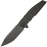We Knife Breach LTE Framelock Charcoal Gray Titanium Folding M390 Pocket Knife 250771