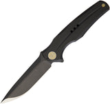 WE KNIFE Black Satin Flipper Folding Pocket Knife S35VN - 601i