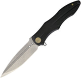 WE KNIFE Co Black Handle Folding Knife SW Satin Blade BOHLER M390 Folder 613J