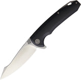 WE KNIFE Co Black Finish Folding Knife 4" Clip Point D2 Blade Folder 617b