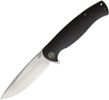 WE KNIFE Co Black Canvas G10 Folding Pocket Knife D2 Steel Satin Folder 703F