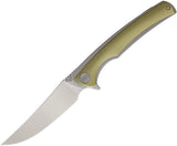 WE KNIFE 8" Gold Titanium Flipper Folding Pocket Knife Bohler M390 EDC 704D