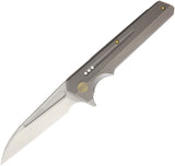 WE KNIFE 8" Gray G10 Wharncliffe Flipper Folding Pocket Knife Bohler M390 705C