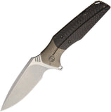 WE KNIFE Nitida Bronze Handle Folding Knife SW Satin Blade Framelock EDC 707D